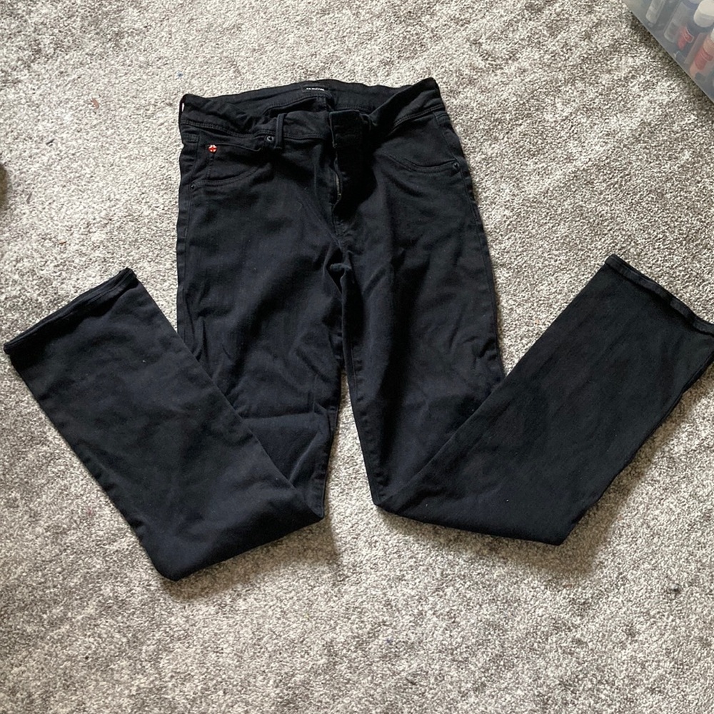 Hudson Beth baby boot cut black jeans 31 stretchy!